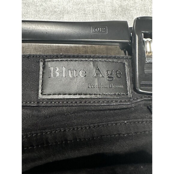 Blue Age Black Denim Distressed Juniors Size 5 Skinny Jeans - Picture 6 of 8